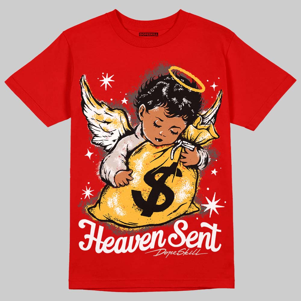 Adidas Samba OG Cloud White Better Scarlet Supplier Colour DopeSkill T-Shirt Heaven Sent Graphic Streetwear - Red