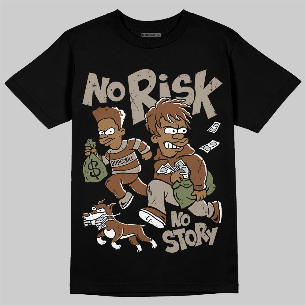 New Balance ABZORB 2010 “Pecan” DopeSkill T-Shirt No Risk No Story Graphic Streetwear - Black