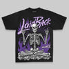 Purple Oversize Print Laid Back DopeSkill Graphic Premium T-shirt Streetwear - black