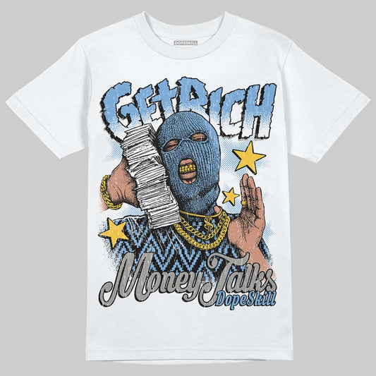 Jordan 12 Retro 'Melo' DopeSkill T-Shirt Get Rich Graphic Streetwear - White