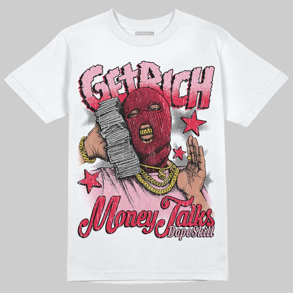 Dunk Low Valentine's Day (2026) DopeSkill T-Shirt Get Rich Graphic Streetwear - White 