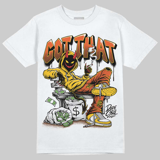 Yellow Sneakers DopeSkill T-Shirt Got That Graphic Streetwear - White