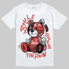 Jordan 4 Retro Toro Bravo DopeSkill T-Shirt Smile Through The Pain Graphic Streetwear - White 