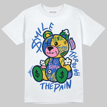 Jordan 3 “Brazil” DopeSkill T-Shirt Smile Through The Pain Graphic Streetwear - White