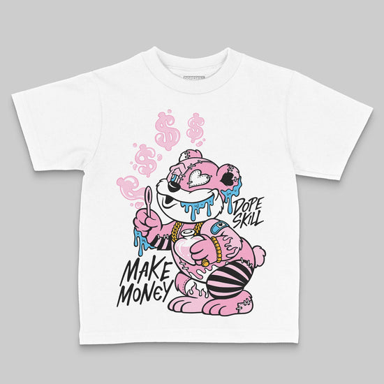 Jordan 12 GS “Pearl Pink” DopeSkill Toddler Kids T-shirt Make Money Graphic Streetwear - White