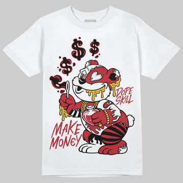 Jordan 1 Low OG "Chicago" DopeSkill T-Shirt Make Money Graphic Streetwear - White