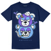 Jordan 5 SE “Georgetown” DopeSkill Midnight Navy T-Shirt New Double Bear Graphic Streetwear