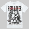 Jordan 4 “Fear” DopeSkill T-Shirt Real Lover Graphic Streetwear - White