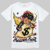 Quai 54 x Air Jordan 1 Retro Low OG Tour Yellow Black DopeSkill T-Shirt Heaven Sent Graphic Streetwear - White 