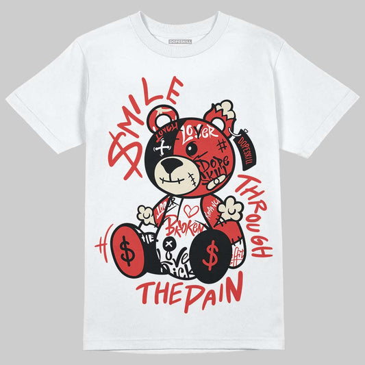 Jordan 4 Retro OG Nigel Sylvester Brick After Brick DopeSkill T-Shirt Smile Through The Pain Graphic Streetwear - White