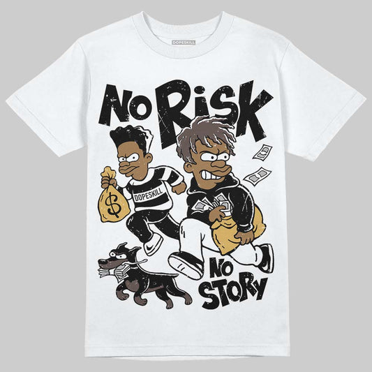 Adidas Samba OG C ‘Black Gum’ DopeSkill T-Shirt No Risk No Story Graphic Streetwear - White 