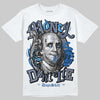 Jordan 11 Retro Low Diffused Blue DopeSkill T-Shirt Money Don't Lie Graphic Streetwear - White