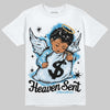 Jordan 4 Denim “Worn Blue” DopeSkill T-Shirt Heaven Sent Graphic Streetwear - White 