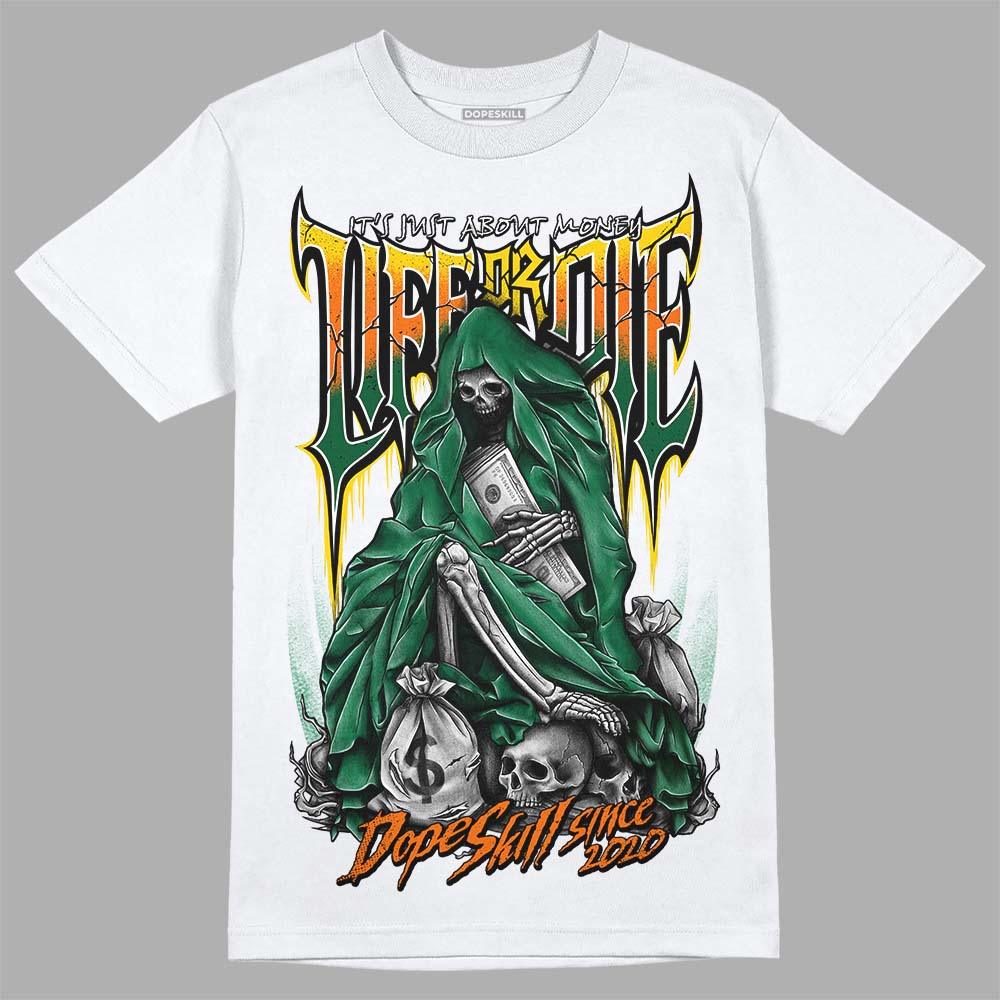 Green Sneakers DopeSkill T-Shirt Life or Die Graphic Streetwear - White