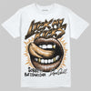 Jordan 1 High OG Black Metallic Gold DopeSkill T-Shirt Lick My Kicks Graphic Streetwear - White