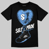 Jordan 5 Black University Blue DopeSkill T-Shirt Self Made Graphic Streetwear - Black