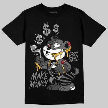Jordan 4 “Black Cat” (2025) DopeSkill T-Shirt Make Money Graphic Streetwear - Black
