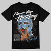 Adidas Handball Spezial ‘Light Blue’ DopeSkill T-Shirt Never Stop Hustling Graphic Streetwear - Black