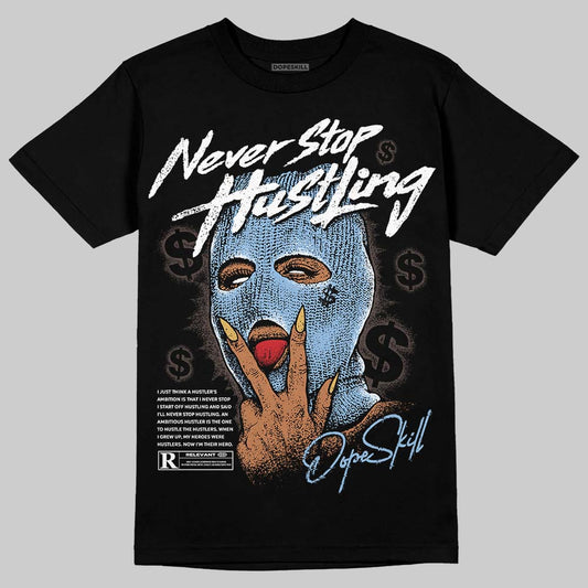 Adidas Handball Spezial ‘Light Blue’ DopeSkill T-Shirt Never Stop Hustling Graphic Streetwear - Black