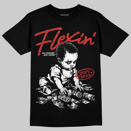 Jordan 6 “Reverse Infrared” DopeSkill T-Shirt Flexin' Graphic Streetwear - black