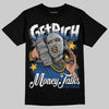 Jordan 1 Low OG “Storm Blue” DopeSkill T-Shirt Get Rich Graphic Streetwear - Black