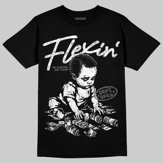 Jordan 9 Retro 'Flint Grey' 2026 DopeSkill T-Shirt Flexin' Graphic Streetwear - Black