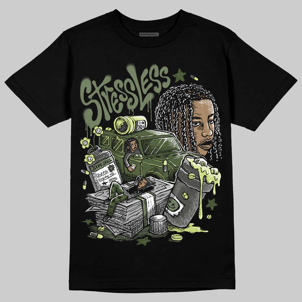 New Balance 1890 Faded Black Utility Green DopeSkill T-Shirt Stressless Graphic Streetwear - black