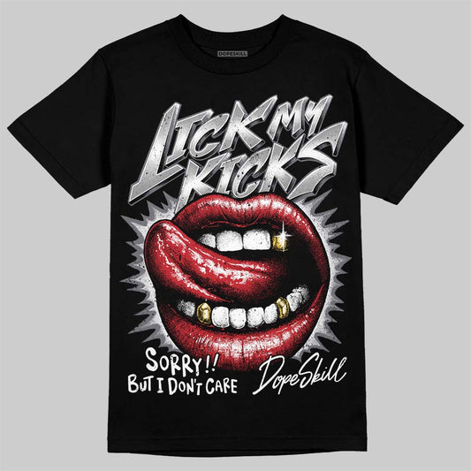 Jordan 3 “Cement Grey” DopeSkill T-Shirt Lick My Kicks Graphic Streetwear - Black