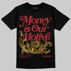 Jordan 14 Golf “Last Shot” DopeSkill T-Shirt Money Is Our Motive Typo Graphic Streetwear - black