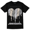 Grey Sneakers DopeSkill T-Shirt Juneteenth Heart Graphic Streetwear - Black