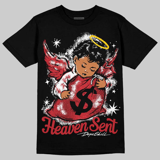 Jordan 1 High OG “Ruby” DopeSkill T-Shirt Heaven Sent Graphic Streetwear - Black