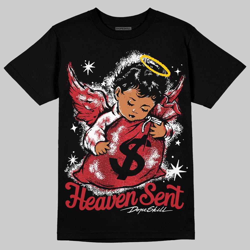 Jordan 1 High OG “Ruby” DopeSkill T-Shirt Heaven Sent Graphic Streetwear - Black