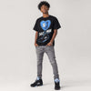 Black University Blue 5s DopeSkill T-Shirt Self Made Graphic