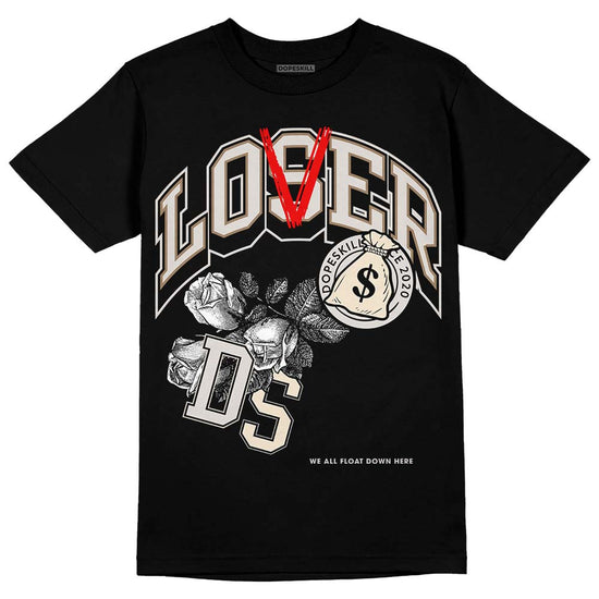 Jordan 5 SE “Sail” DopeSkill T-Shirt Loser Lover Graphic Streetwear - Black