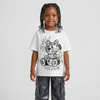 White Metallic 5s DopeSkill T-Shirt Smile Through The Pain Graphic