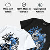 Black University Blue 5s DopeSkill T-Shirt Smile Through The Pain Graphic