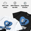 Black University Blue 5s DopeSkill T-Shirt Self Made Graphic