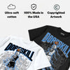 Black University Blue 5s DopeSkill T-Shirt Thunder Dunk Graphic