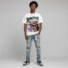 Dunk Panda White Black DopeSkill Oversize Print T-Shirt Pour Up Graphic