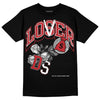 Jordan 12 “Red Taxi” DopeSkill T-Shirt Loser Lover Graphic Streetwear - Black