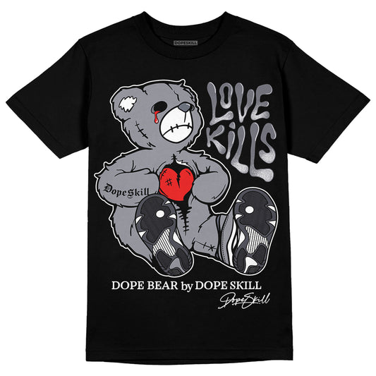 Jordan 14 Retro 'Stealth' DopeSkill T-Shirt Love Kills Graphic Streetwear - Black