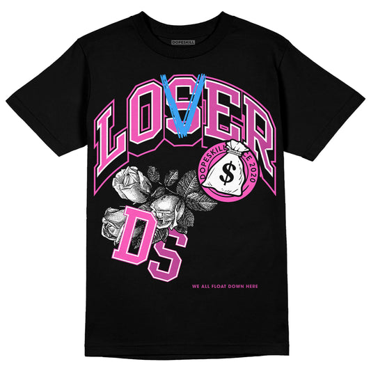 Jordan 4 GS “Hyper Violet” DopeSkill T-Shirt Loser Lover Graphic Streetwear - black