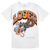 Jordan 3 Georgia Peach DopeSkill T-Shirt Loser Lover Graphic Streetwear - White 