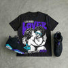 Aqua 6s DopeSkill Oversize Print T-Shirt Real Ones Choose Loyalty Graphic