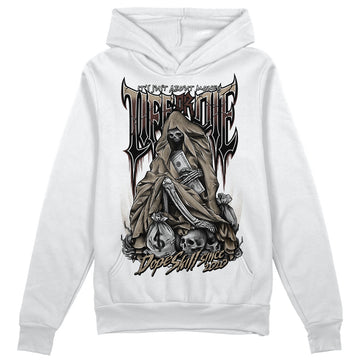 Jordan 1 High OG “Latte” DopeSkill Hoodie Sweatshirt Life or Die Graphic Streetwear - White