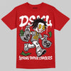 Jordan 4 Toro Bravo DopeSkill T-Shirt Young Paper Chasers Graphic Streetwear - Red