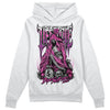 Jordan 4 GS “Hyper Violet” DopeSkill Hoodie Sweatshirt Life or Die Graphic Streetwear - White