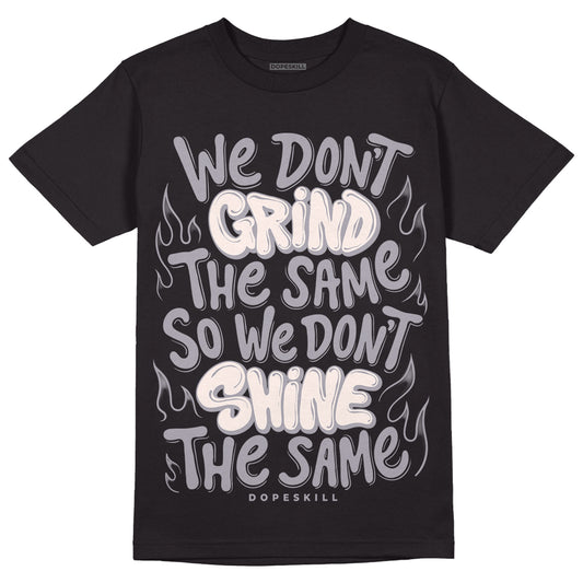 Jordan 2 Cement Grey DopeSkill T-Shirt Grind Shine Graphic Streetwear - Black