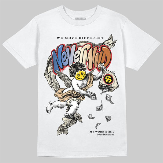 Jordan 17 Retro Low SP Infinite Archives DopeSkill T-Shirt Nevermind Graphic Streetwear - White