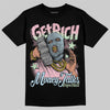 Jordan 4 Retro Valentine's Day (2026) (GS) DopeSkill T-Shirt Get Rich Graphic Streetwear - Black